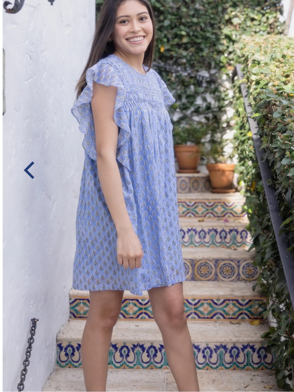 Erica Wilson Nantucket marine dress M / L